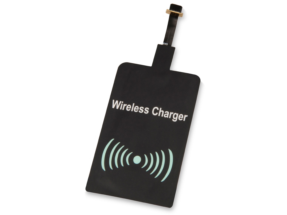 Приёмник Qi для беспроводной зарядки телефона, Micro USB (черный)