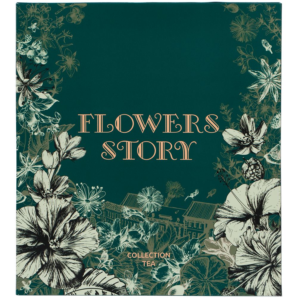 Набор чая Flowers Story — брендирование и нанесение логотипа в Когалыме